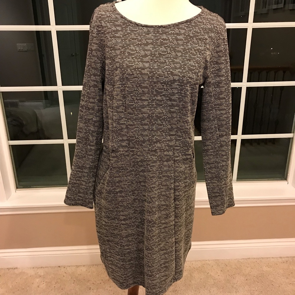 Black and white swing dress